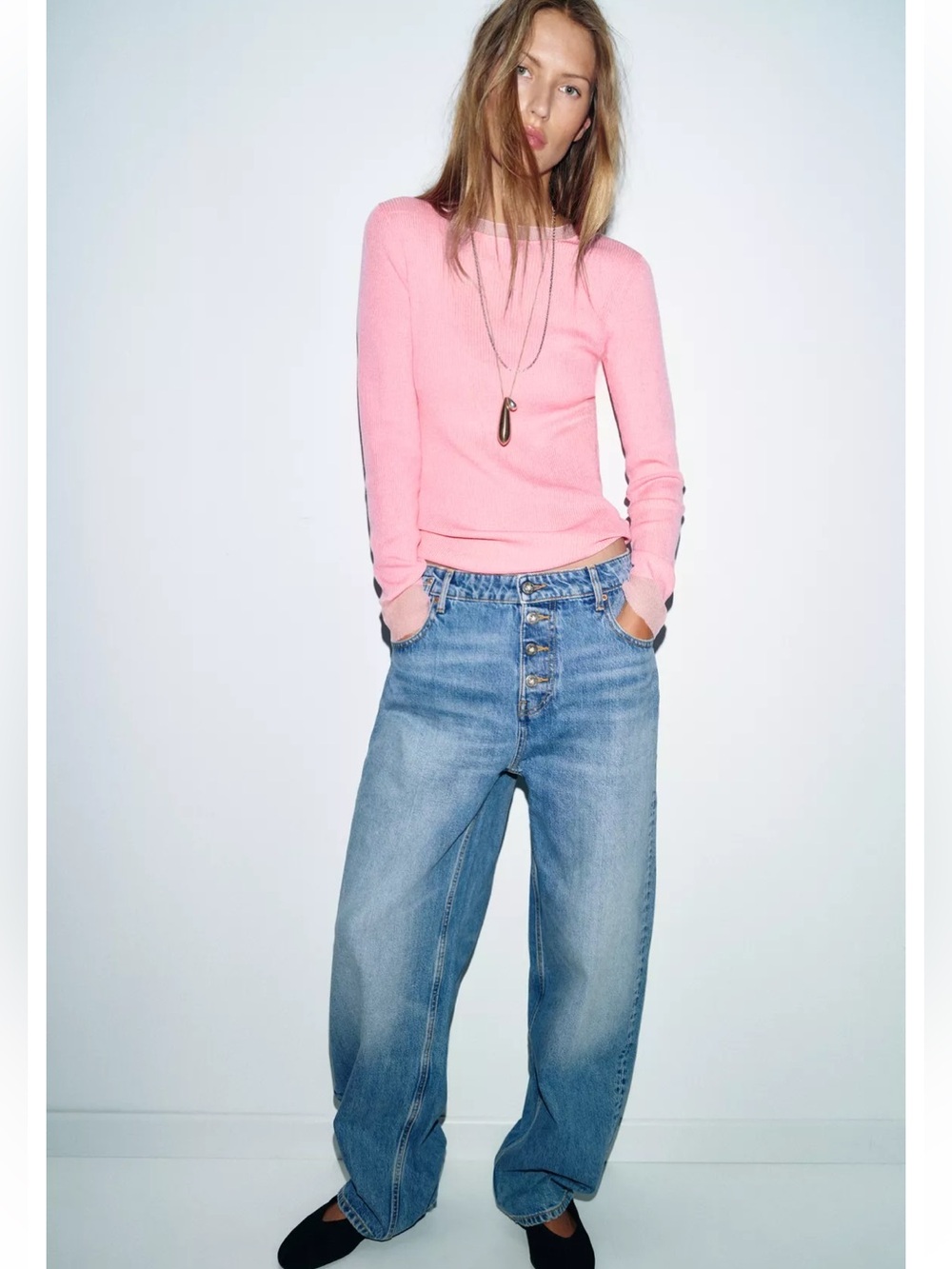 Zara-LOOSE BAGGY JEANS